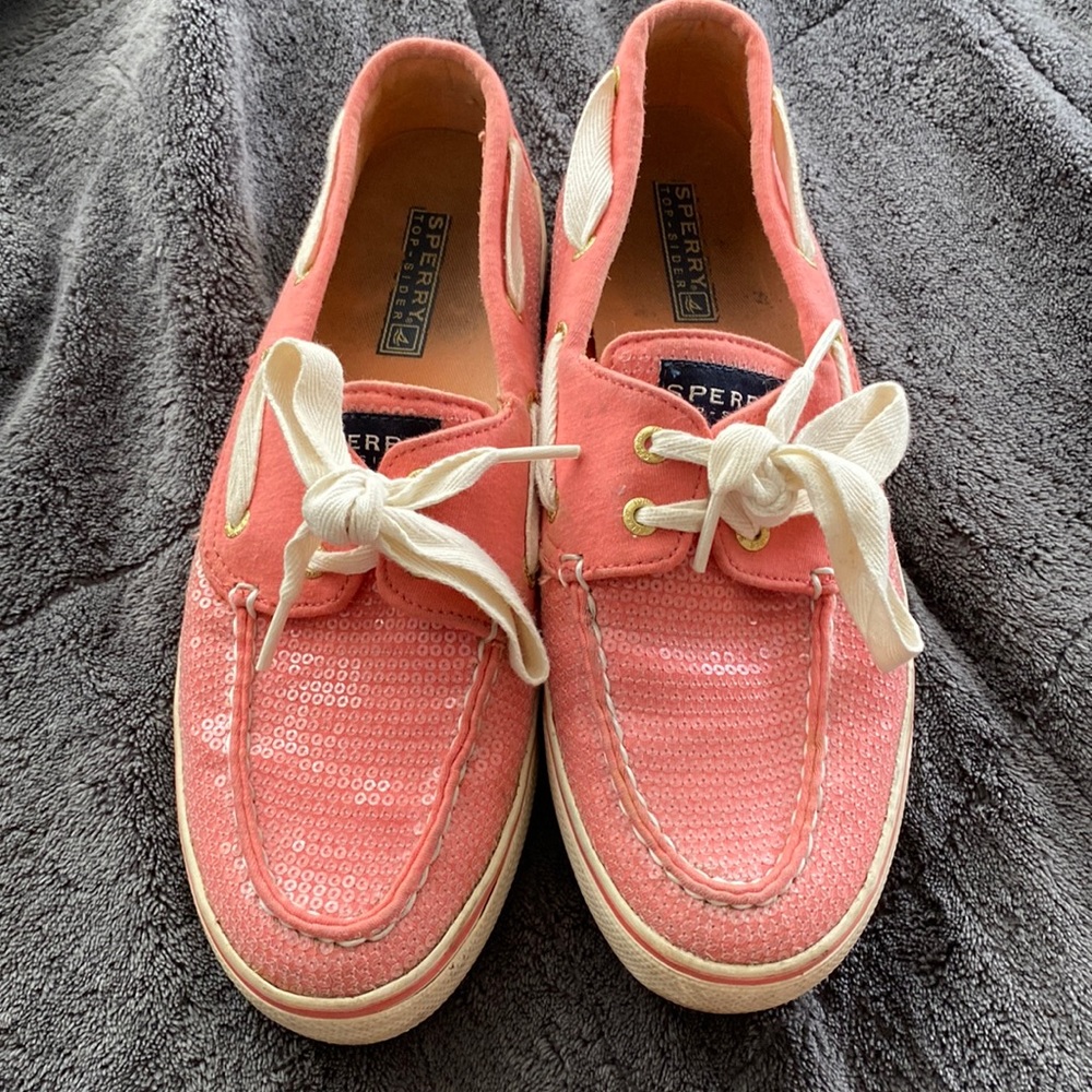 Sperry Boat Shoes - Pink Sparkles